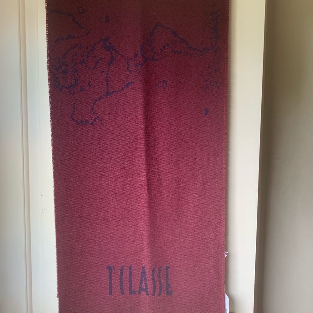 Alviero Martini Red and Blue Scarf